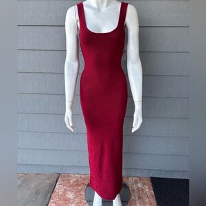 Hera Collection Rich Red Midi Dress